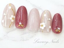ラグジュアリー ネイルズ(Luxury Nails)/お正月＊フラワーNail