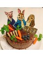 イスリール 新宿店(esRire) 子供たちの誕生日には手作りのデコチョコケーキを作ってます！