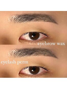 アイグラッド(eyeglad)/アイブロウwax+まつげパーマ