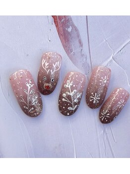 ネイルファクトリー 横浜ベイクォーター店/クリスマスネイル