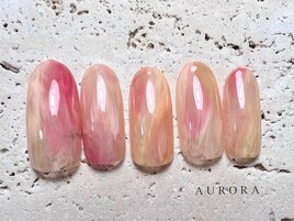 もも　フルーツネイル　夏