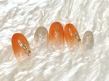 ディア 大森北口店/トレンド　オレンジネイル