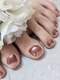 サカスネイル(sacasu.nail)の写真/夏に向けて!爪に優しいベースジェルを使い、自信あふれる素足へ導くフットネイル☆