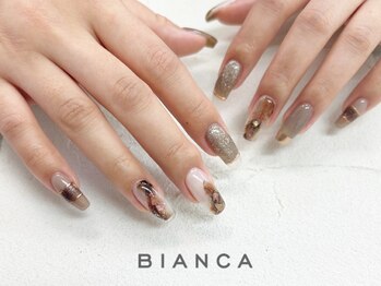 ビアンカ 阿佐ヶ谷店(Bianca)の写真/落ち着いた秋デザインが充実!サンプル豊富色変更◎でお気に入りの指先へ♪
