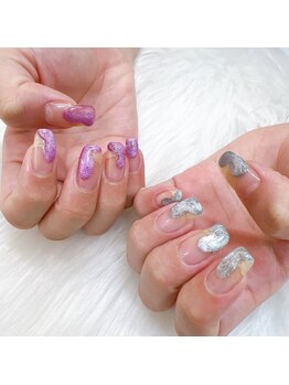 ミニオン 北浦和店(minion)/ぷっくりマグネットネイル♪