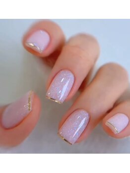 フリープ ネイル バイ ヴァラ(freep nail by VALLA)/細フレンチネイル/オトナ女子