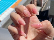 ジェミニ(Gemini)/桃ネイル