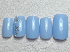 雪の結晶ネイル　オフィス