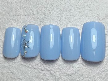 雪の結晶ネイル　オフィス