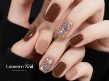 ルミエール ネイル モンナカ(Lumiere Nail Monnaka)/オンブレフレンチ/冬ネイル