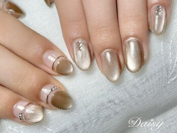 デイジー 藤沢(Daisy)/逆フレンチ マグネットネイル