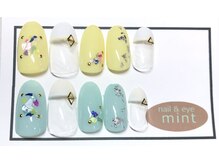 ネイルアンドアイ ミント(nail＆eye mint)/7月キャンペーンネイル☆￥6480