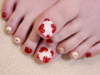 ラルネイル 大宮(Lull. nail)/*ガーリー*ハートFOOT*