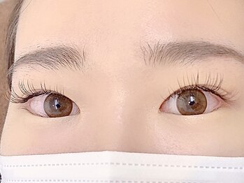 ミニョンアイラッシュデザインサロン 北花田店/フラットマットラッシュ カラー