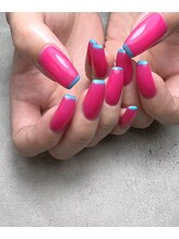 ココロネイル 半田山店(Cocolo nail)/pink×neon