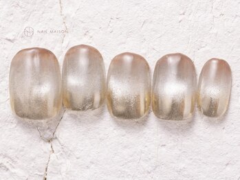 ネイルメゾン 渋谷店(NAIL MAISON)/マグネットミラーグラデ¥7800