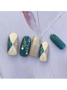 ネイルファクトリー 横浜ベイクォーター店/クリスマスネイル