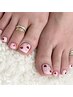 【FOOT】〈ジェル〉持込 or デザインお任せネイル ¥8000～（90分アート）