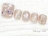 *LuxuryNails*こだわりフットジェル☆デザイン＋整爪ケア＋フットバス付¥8500