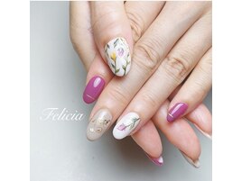花柄ネイル