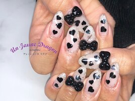 【自爪ネイル】ハートネイル