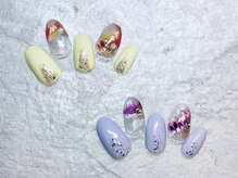 ネイルサロン ブリオン(Nail Salon Bullion)/マーブルピーコックネイル