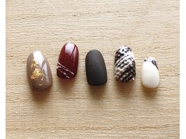 バレンタインネイル