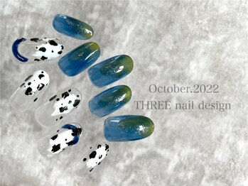 スリー(THREE)/October 2022/nail design