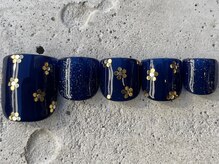 フリークネイル(FREAK Nail)/フラワーホロラメFOOT ¥10000