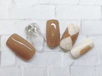 アルセア 上野御徒町店(Alcea)/アーガイル柄 ブラウン