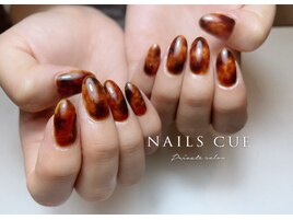 秋ネイル/ブラウン/べっ甲