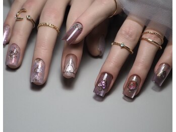 テンプテーション ネイル スタジオ(Temptation nail studio)/ピンク系プリンセスデザイン☆