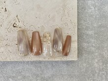 08ネイル(08 nail＆school)/秋のニュアンスミラーネイル☆