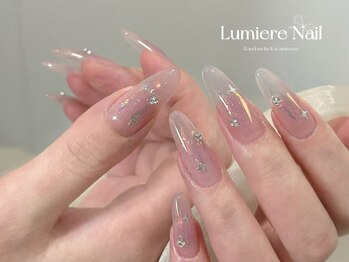 ルミエール ネイル モンナカ(Lumiere Nail Monnaka)/オンブレフレンチ/冬ネイル