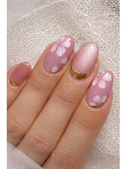 桜デザインネイル