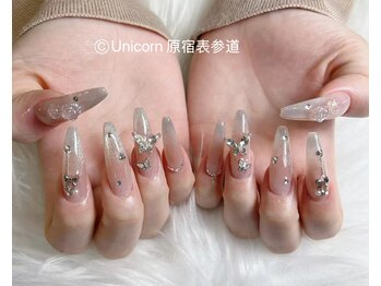 ユニコーンネイル 原宿表参道(unicorn nail)/チップ長さだしお持ちデザイン