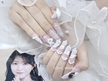 リンドネイル バイ モカ アンド ララ(Lind nail by moca and LaLa)/【mizuki】ガーリー/推しネイル