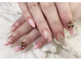 (中原)新作☆ハートホロネイル