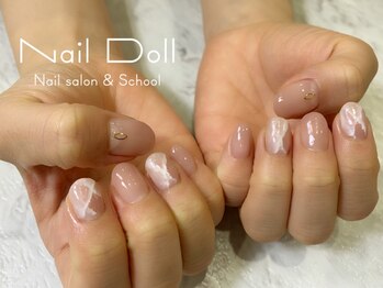 ネイルドール(Nail Doll)/大理石風シンプル