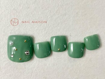 ネイルメゾン 梅田(NAIL MAISON)/シンプルポップフットネイル