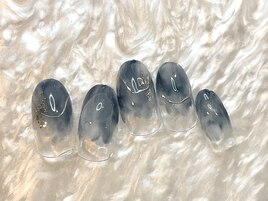 トレンド　塗りかけニュアンス