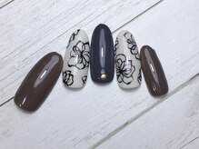 コルジャ(CORUJA)/ブラックラインフラワー♪7150