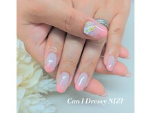 キャンアイドレッシー ニジ(Can I Dressy NIZI)/フラワーネイル￥￥5980