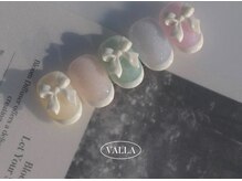 フリープ ネイル バイ ヴァラ(freep nail by VALLA)/フレンチネイル/リボンネイル