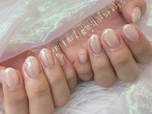 ワンハンドレッドプラス(100+)/ホワイトミラーネイル