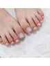 【当日予約限定】foot＊ワンカラー＋ストーン4粒付 5800円