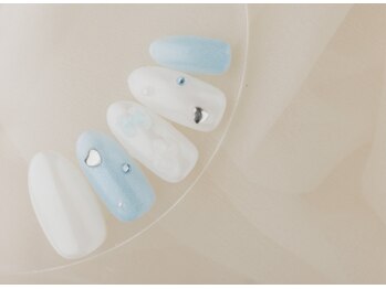 爽やかストーンネイル