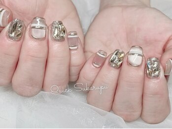 クイックスカルプ 新宿店(Quick Sukarupu)/マグネットゴールドネイル