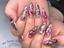 【ロングネイル】グリッター