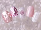 リボン桜キラネイル8980円